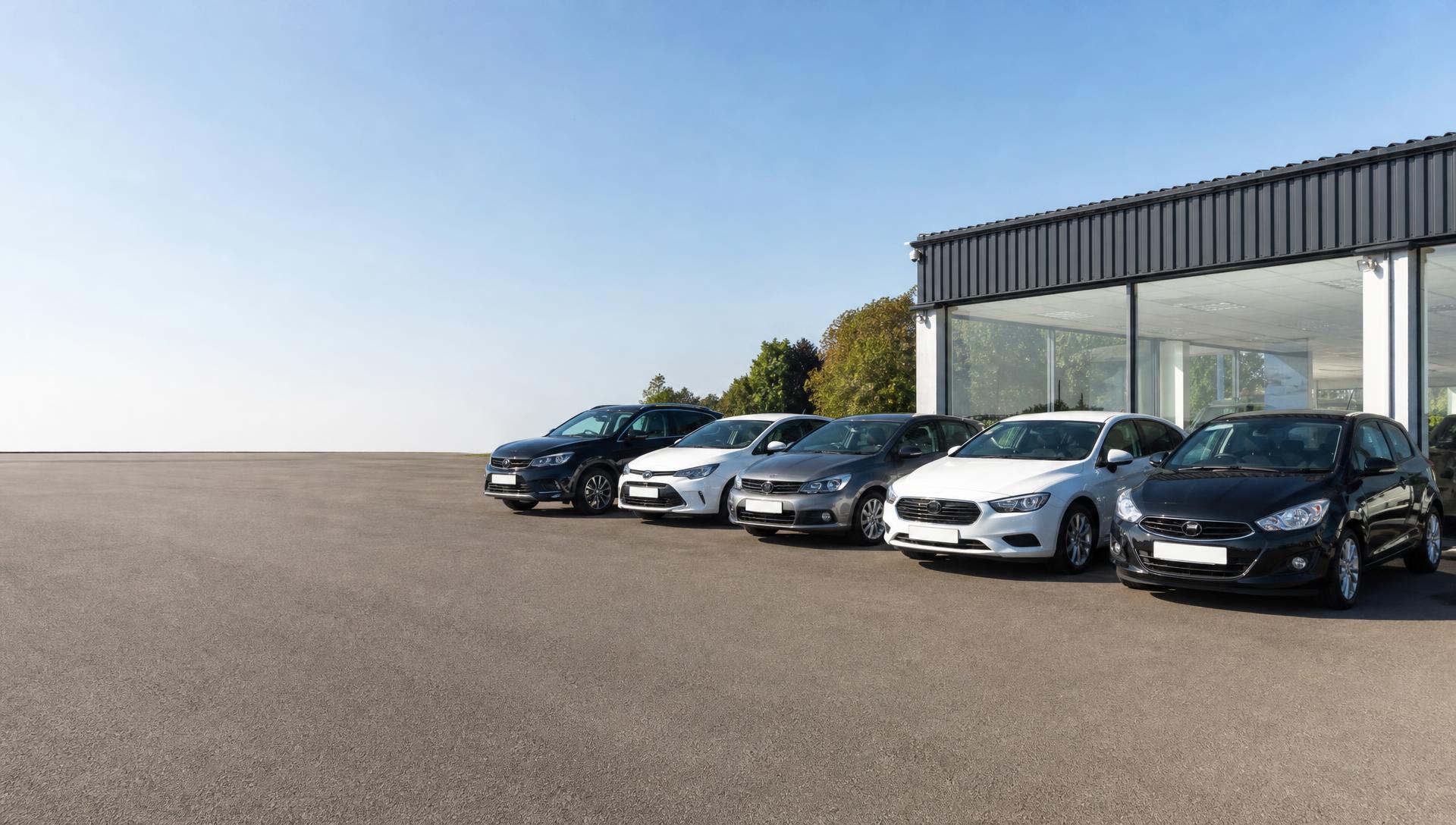 Used car prepared for sale on the Izzy Motors forecourt in London